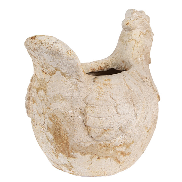 Clayre & Eef Bloempot kip 31x20x27 cm keramisch materiaal 3188442 large