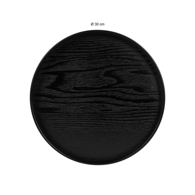 QUVIO Houten dienblad rond maat l diameter 30 cm - 3172731 large