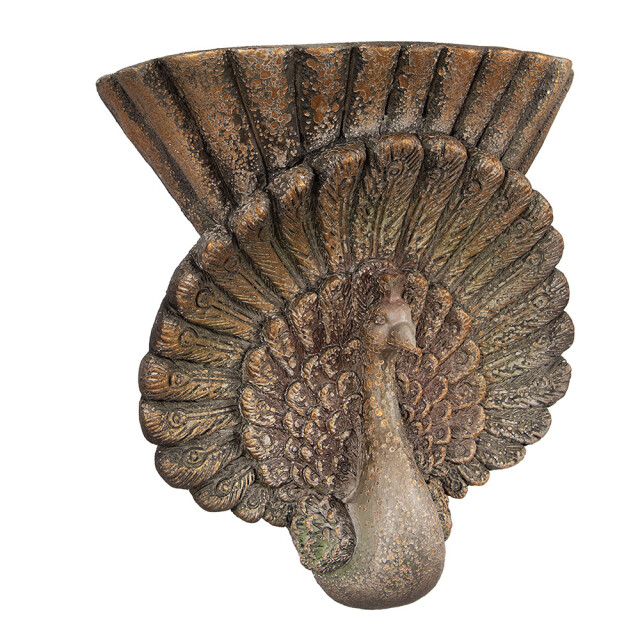 Clayre & Eef Bloempot 36x12x39 cm keramisch materiaal pauw 3188278 large
