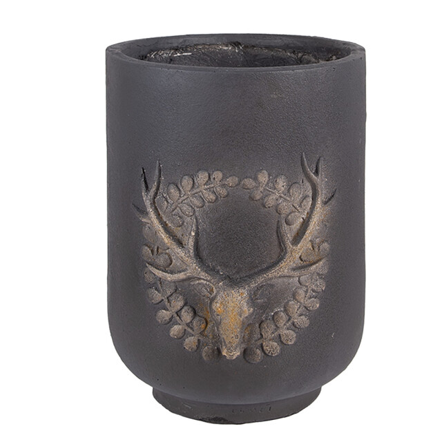 Clayre & Eef Bloempot Ø 23x31 cm keramisch materiaal hert 3188443 large