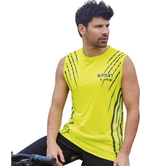 Atlas For Men Heren vest top (pack of 3) UTAF2109_blackblueyellow large