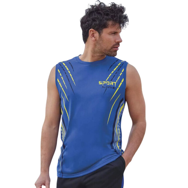 Atlas For Men Heren vest top (pack of 3) UTAF2109_blackblueyellow large