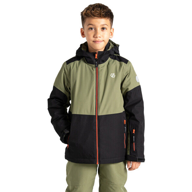 Dare2b Kinder/kids slush ii ski jas UTRG11990_blackolivinegreen large