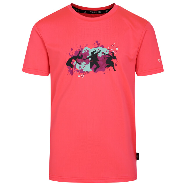 Dare2b Kinderen/kinderen amuse ii spring t-shirt UTRG11931_neonpink large
