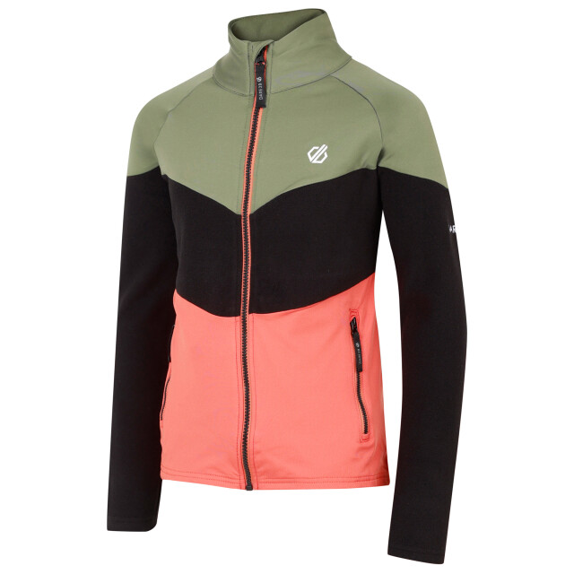 Dare2b Kinder/kids emergent iii core stretch midlayer UTRG11943_olivinegreenblack large