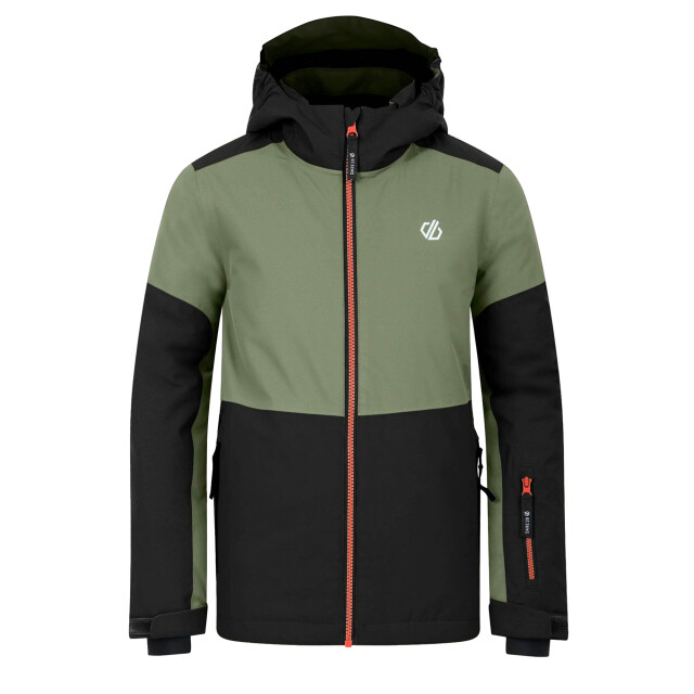 Dare2b Kinder/kids slush ii ski jas UTRG11990_blackolivinegreen large