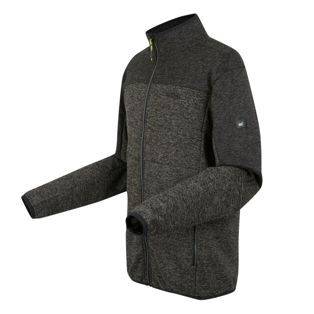 Regatta Heren elram full zip fleece UTRG12015_granitegreyblack large