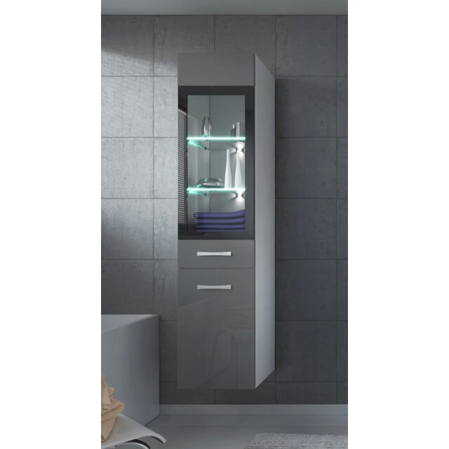 Badplaats Badkamerkast rio 30 x 30 x 131 cm hoogglans hangende 3181274 large