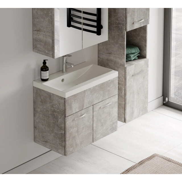 Badplaats Badkamermeubel set montreal 60 cm – beton grijs – badmeubel met 3181064 large