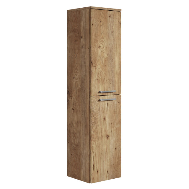 Badplaats Badkamerkast saturnus 35 x 35 x 130 cm kastanje hangende 3181131 large