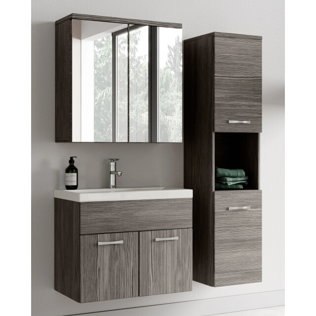 Badplaats Badkamermeubel set montreal 60 cm eiken badmeubel met 3181066 large
