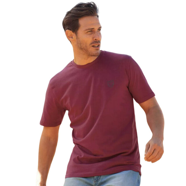 Atlas For Men Heren adelaar t-shirt (pak van 4) UTAF878_burgundywhiteblackgreen large