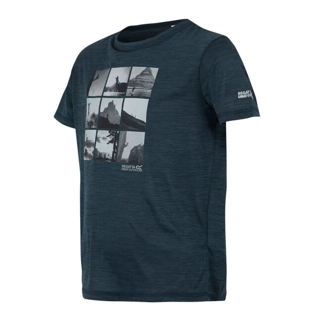 Regatta Kinderen/kinderen alvarado ix portrait rooster t-shirt UTRG11911_navymarl large