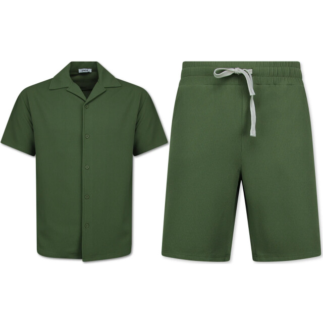 Enos Twinset ribbed oversized shirt SET: F-915 large