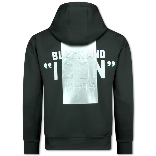 Top-Star Icon hoodie zilveren print joggingpak volwassenen FF-3789AB large