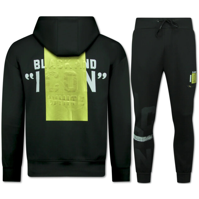 Top-Star Icon hoodie gouden print joggingpak volwassenen FF-3789AB large