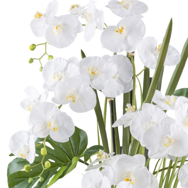 Kopu ® kunstbloem orchidee 110 cm met 5 takken in bloempot - 3060702 large