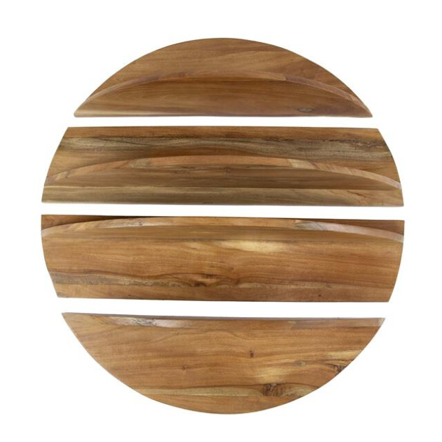 Hoyz wandschap set-4 rond massief margosa naturel 3185957 large