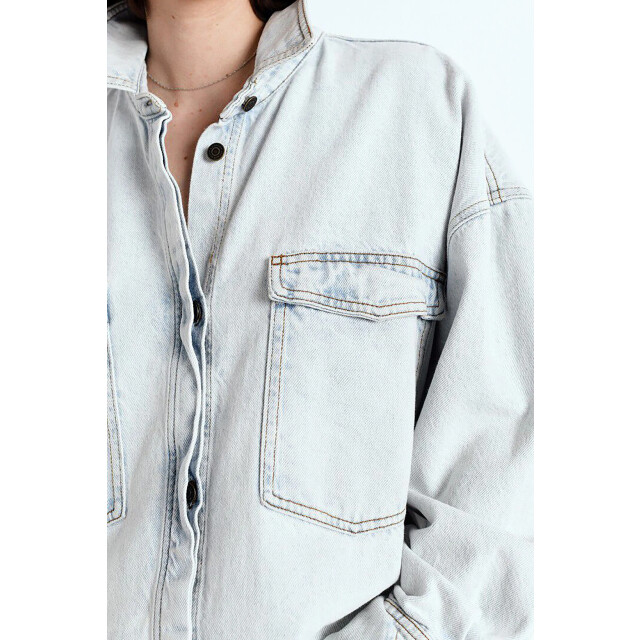 American Vintage Joy06ce25 joybird denim jacket JOY06CE25  JOYBIRD denim jacket large