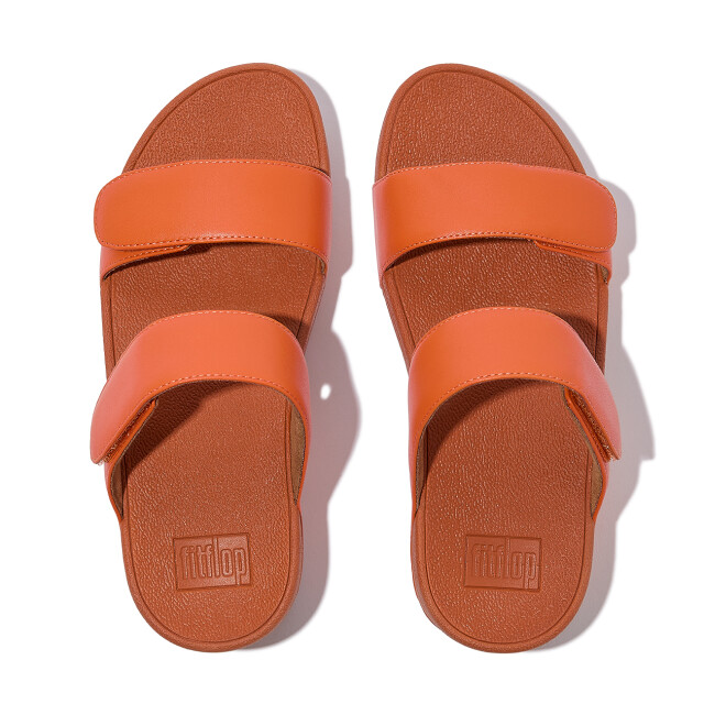 FitFlop Lulu adjustable leather slides FV6 large