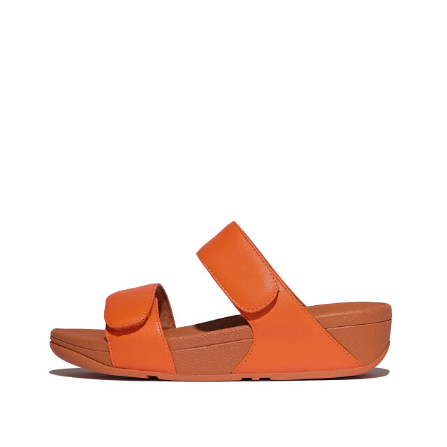 FitFlop Lulu adjustable leather slides FV6 large