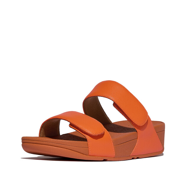 FitFlop Lulu adjustable leather slides FV6 large