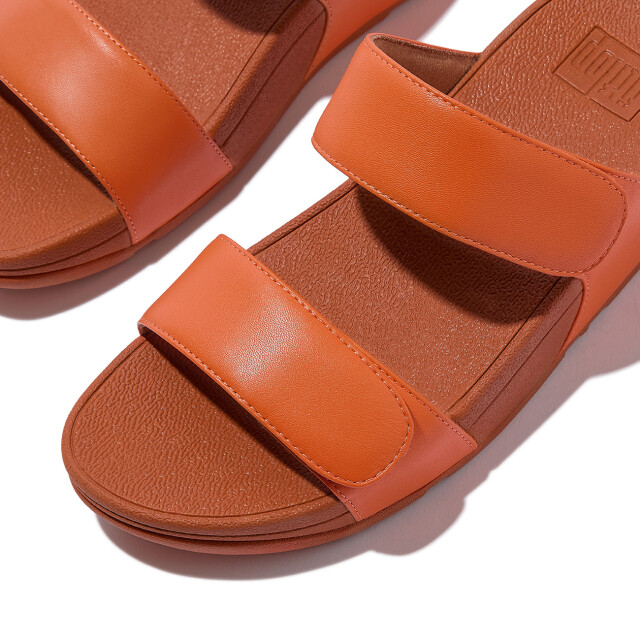 FitFlop Lulu adjustable leather slides FV6 large