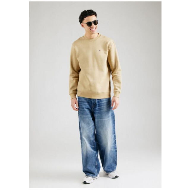 Tommy Hilfiger Dm0dm20741 act  flag crew sweater  relic tan ACT Relic Tan/DM0DM20741 Flag Crew large