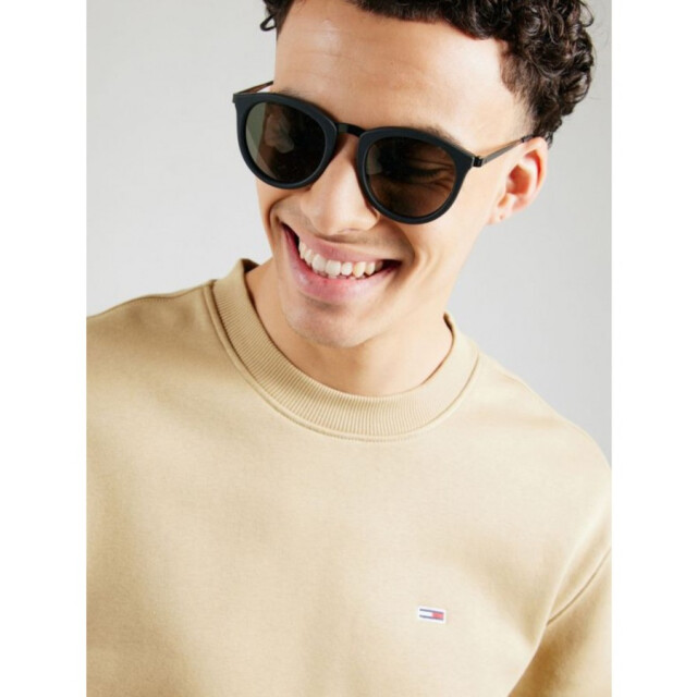 Tommy Hilfiger Dm0dm20741 act  flag crew sweater  relic tan ACT Relic Tan/DM0DM20741 Flag Crew large