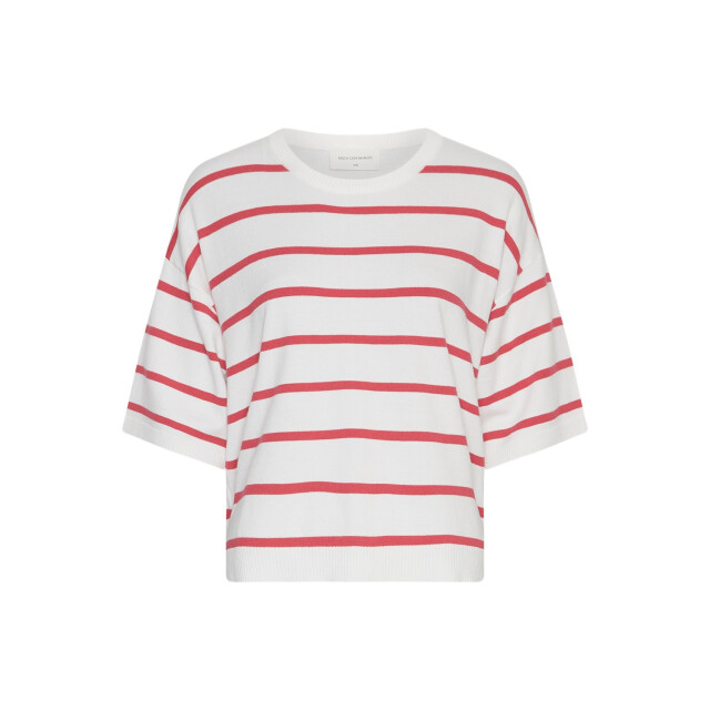 Moss Copenhagen geanine rachelle 2/4 pullover 18444 egret rose red 06712.649.0002 large