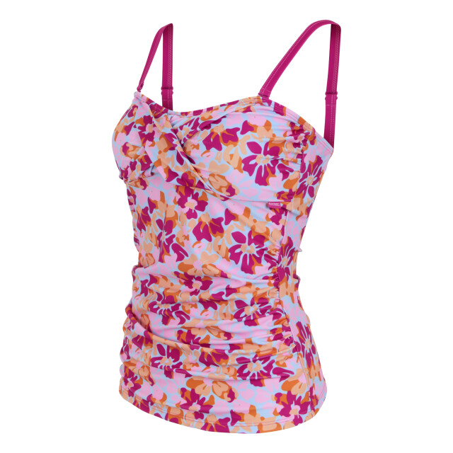 Regatta Dames aceana iii gebloemd zomertanktopje UTRG11956_pink large