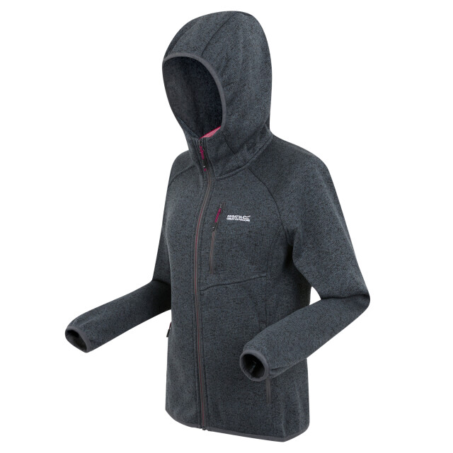 Regatta Dames newhill ii marl full zip hoodie UTRG12002_sealgreypop large