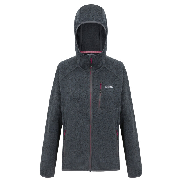 Regatta Dames newhill ii marl full zip hoodie UTRG12002_sealgreypop large