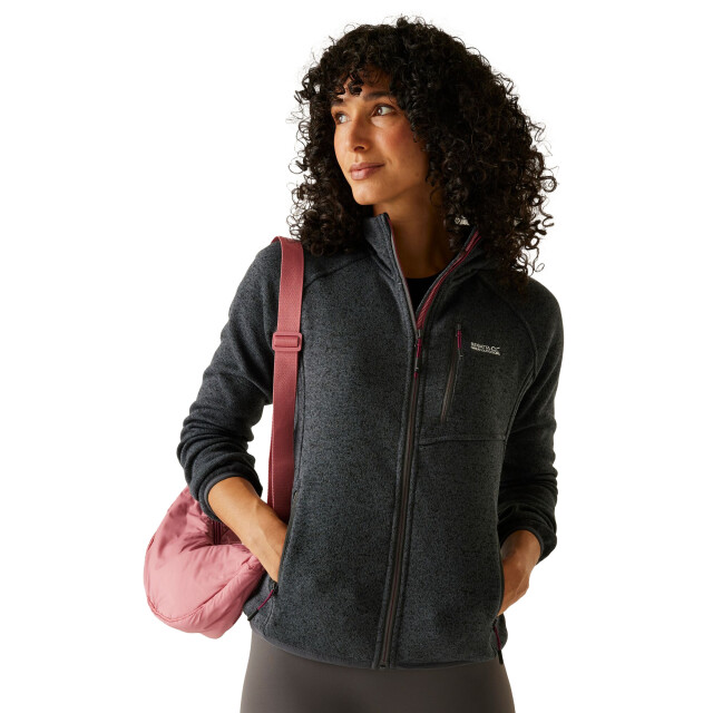 Regatta Dames newhill ii marl full zip hoodie UTRG12002_sealgreypop large