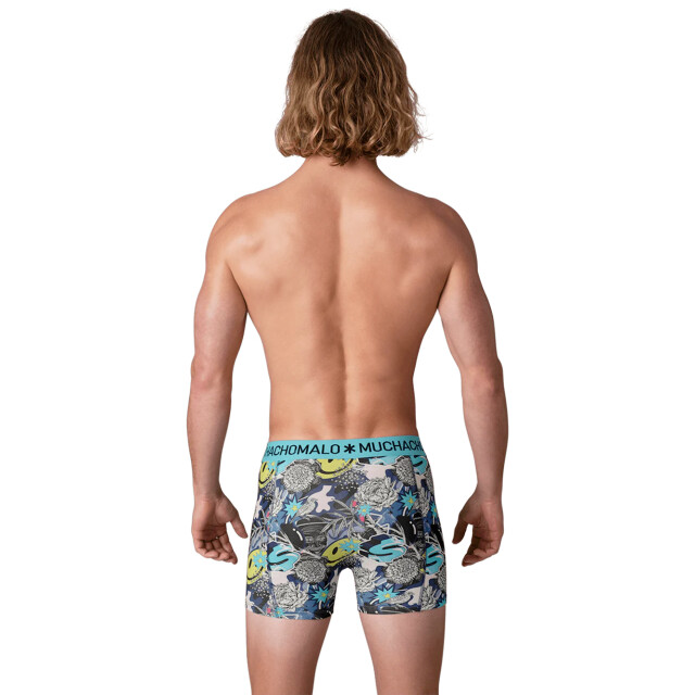 Muchachomalo Heren 12-pack boxershorts print/effen U-GOLDEN1010-17 large