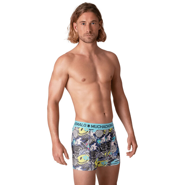Muchachomalo Heren 12-pack boxershorts print/effen U-GOLDEN1010-17 large
