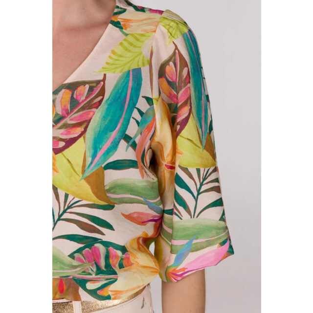 Jansen Amsterdam Feursy blouse wap 127 short multicolor WAP 127 large