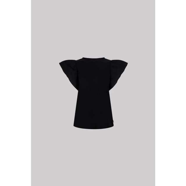 Jansen Amsterdam Felipa shirt ruffled cap sleeve hs25 000999 HS25 - 000999 large