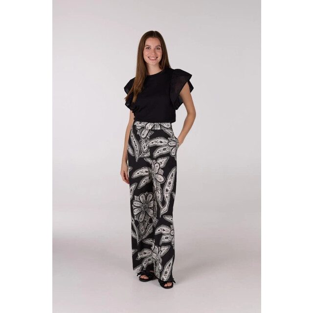 Jansen Amsterdam Felipa shirt ruffled cap sleeve hs25 000999 HS25 - 000999 large