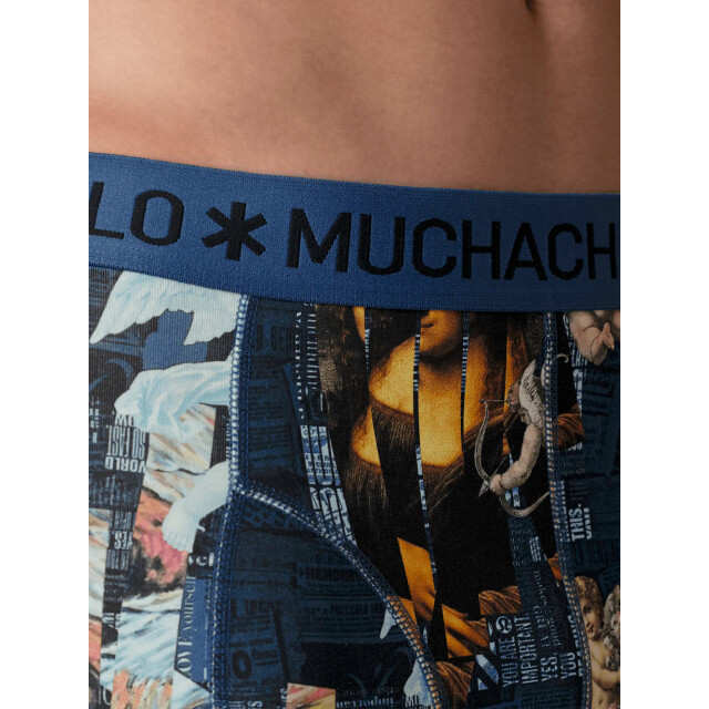 Muchachomalo Heren 12-pack boxershorts print/effen U-GOLDEN1010-15 large