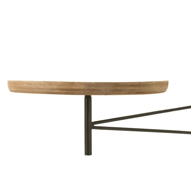 J-Line tafel muur draaiend rond hout/metaal 55x30.5x111cm 3003187 large