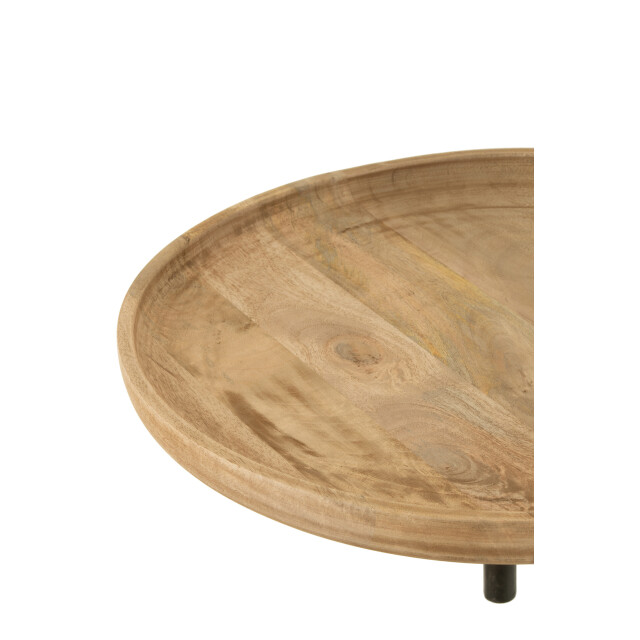 J-Line tafel muur draaiend rond hout/metaal 55x30.5x111cm 3003187 large