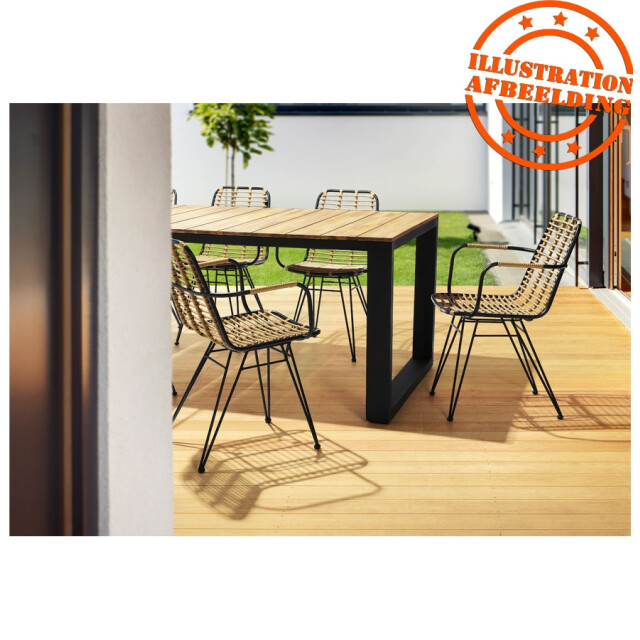 Alterego Stoel met armleuningen bastia 55x60x82 cm 3190714 large