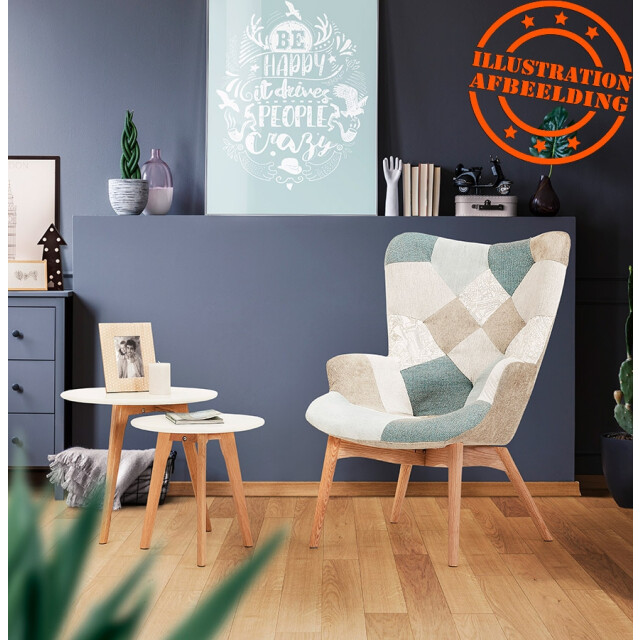 Alterego Ronde bijzettafels gaby 50x50x45 cm 3074859 large
