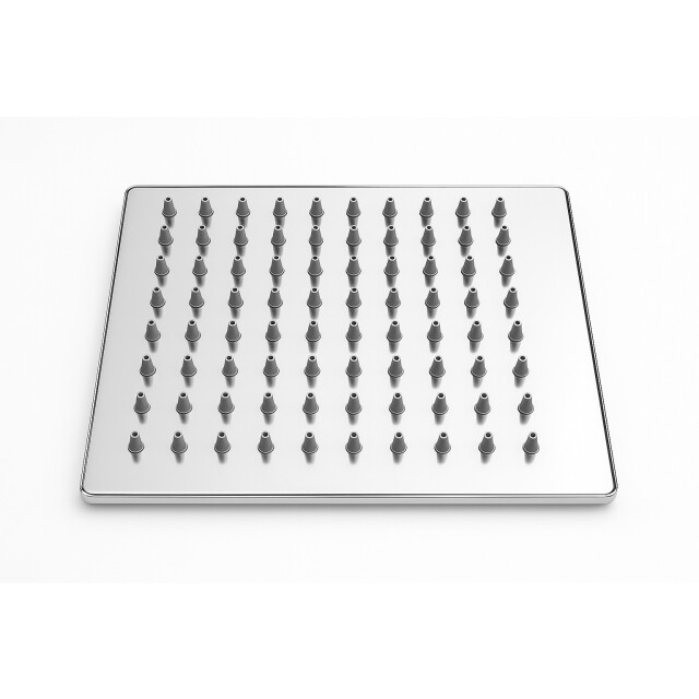Badplaats Douchekop vierkant 20 x 20 chroom regendouchekop voor doucheset 3190166 large
