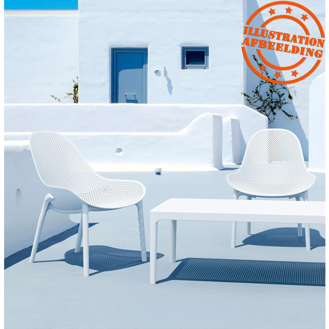 Alterego Silo geperforeerde tuinloungestoel 71x60x83 cm 2989194 large