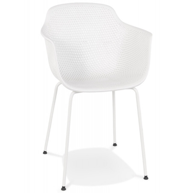 Alterego Stoel met geperforeerde armleuningen drak 595x545x81 cm 3190723 large