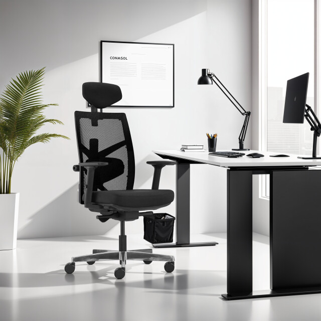 Alterego Ergonomische bureaustoel impero 70x70x1055 cm 3191803 large