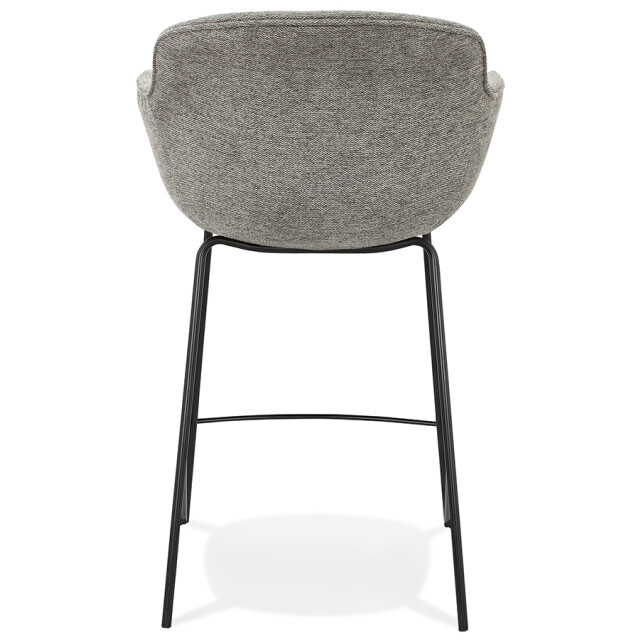 Alterego Middelhoge snackkruk 'america mini' in donker stof 3191201 large