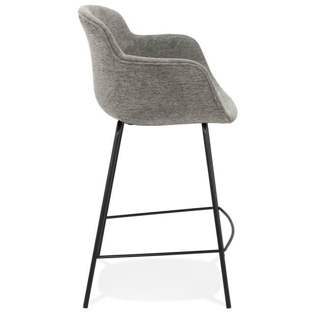 Alterego Middelhoge snackkruk 'america mini' in donker stof 3191201 large
